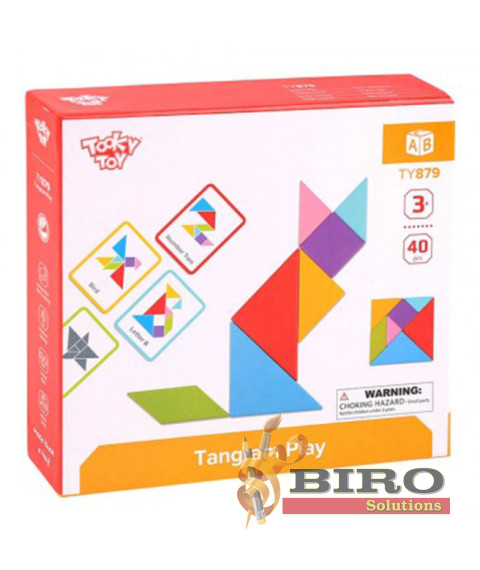 Jucărie din lemn Tangram, 57243